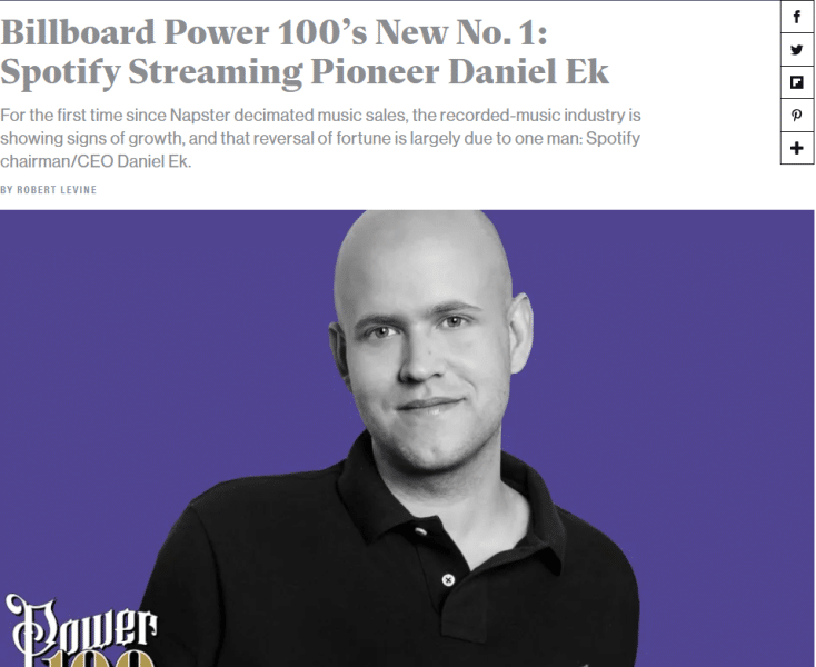 daniel ek billboard