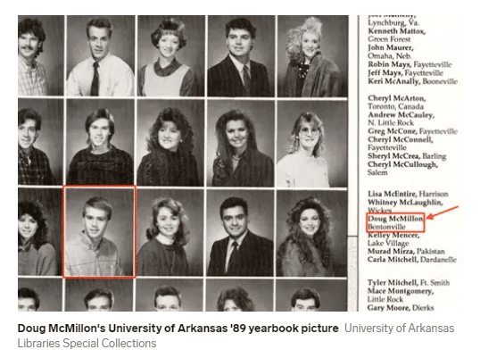 Doug McMillon yearbook