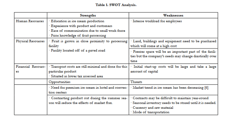 feasibility analysis swot example