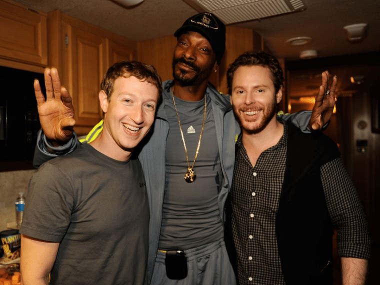 sean parker zuckerberg snoop