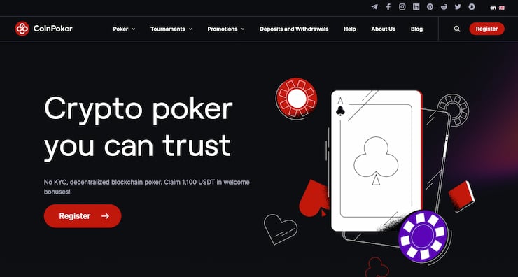 CoinPoker Homepage