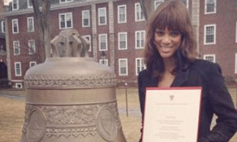 young Tyra Banks at Harvard Business School