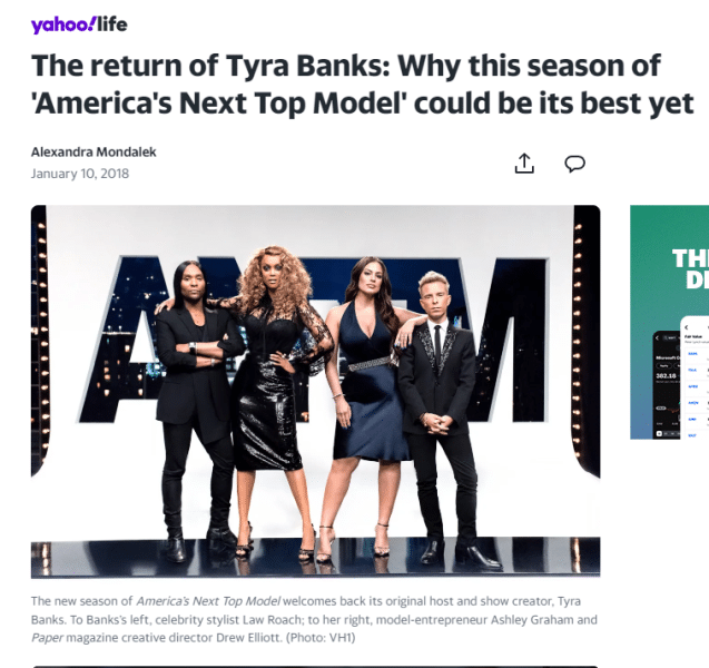 Tyra Banks headline