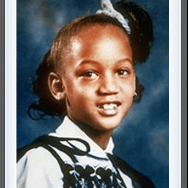 Young Tyra Banks in her yearbook