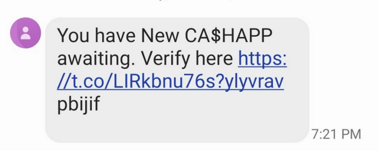 Cash App phishing scam