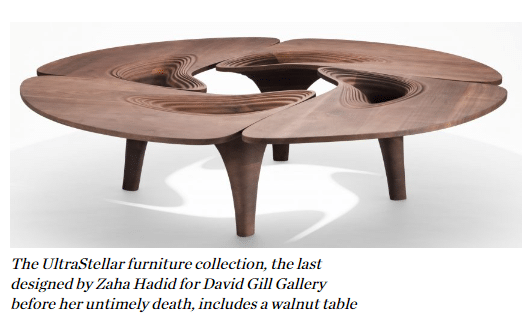 Zaha Hadid furniture design