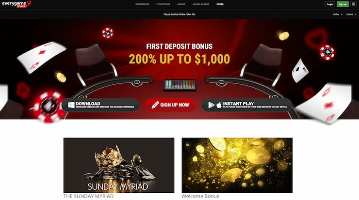 Everygame poker HK homepage