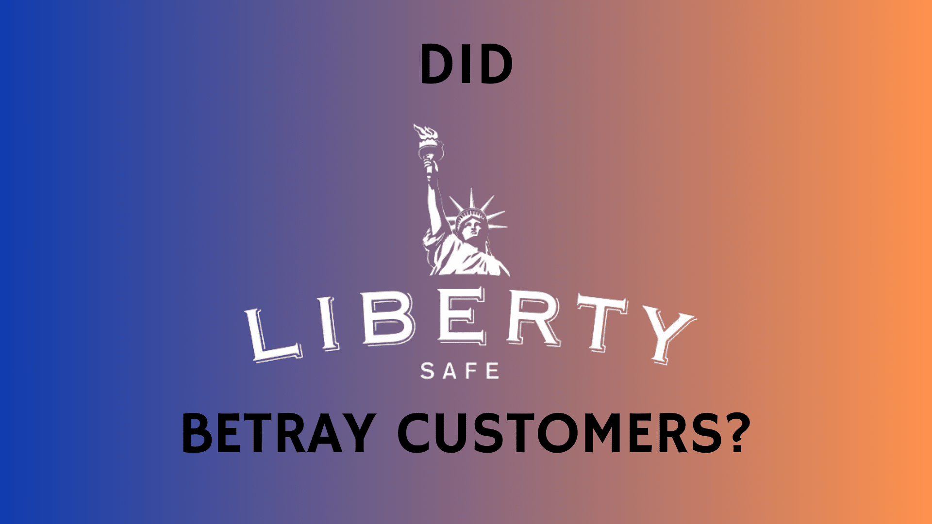 liberty safe controvery