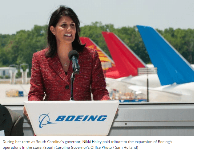 Nikki Haley at Boeing