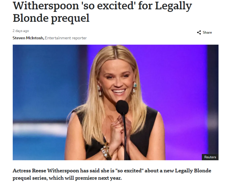 reese witherspoon legally blonde new series