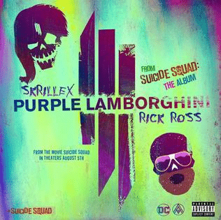 Rick Ross purple Lamborghini album cover