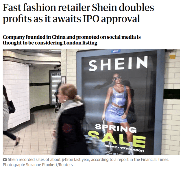 shein potential IPO