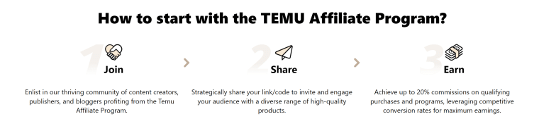 how to join Temu affiliate program