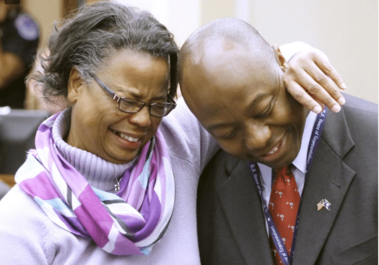 tim scott and mother