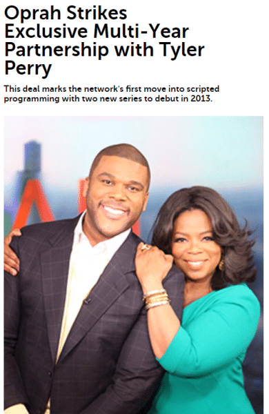 tyler perry oprah partnership