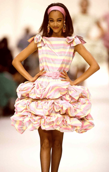 young Tyra Banks modeling