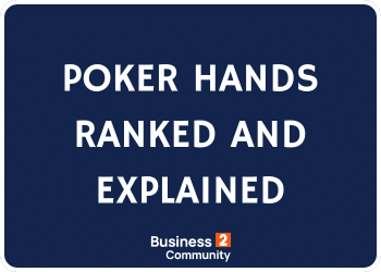 A clickable icon linking to a page explaining poker hands and rankings.