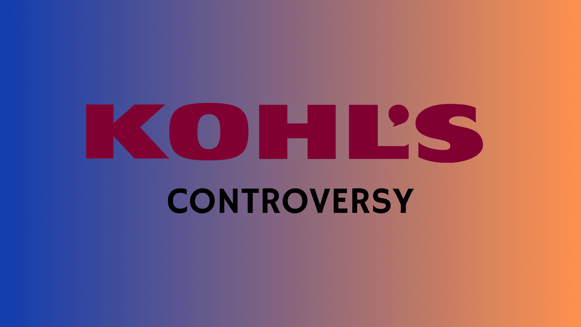 kohls controversy