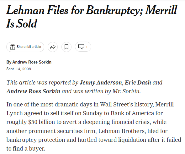 lehman bankruptcy nyt