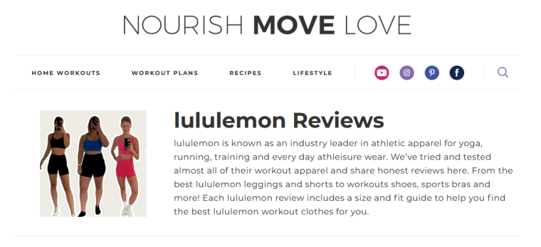 lululemon pinterest funnel