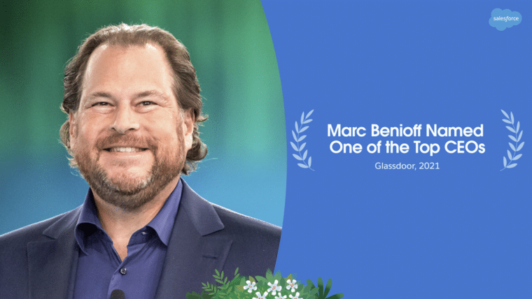 marc benioff glassdoor award