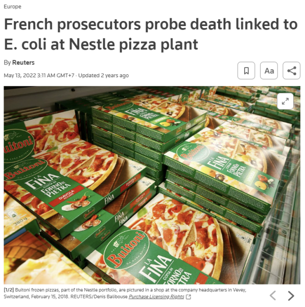 nestle e coli controversy