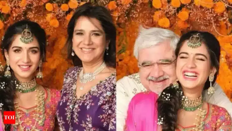 Radhika Merchant and her family