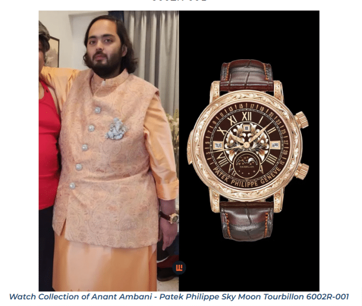 Anant Ambani and his watch