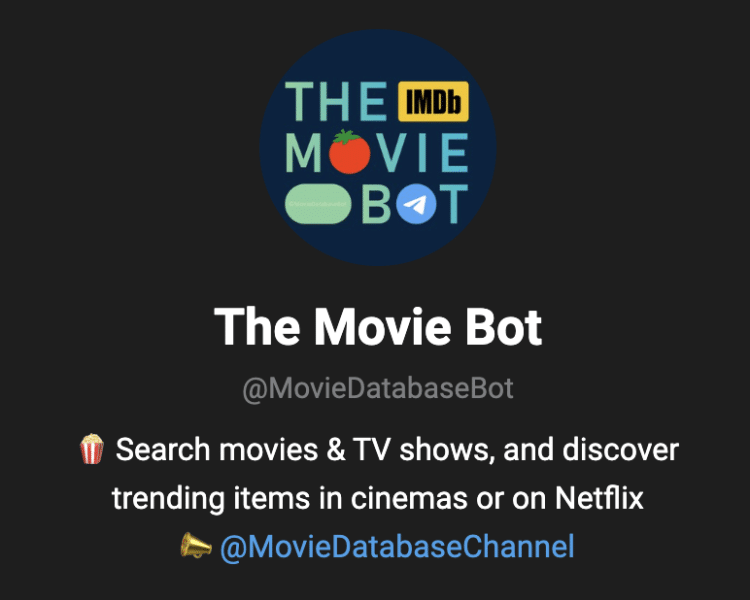 best telegram bots - the movie bot