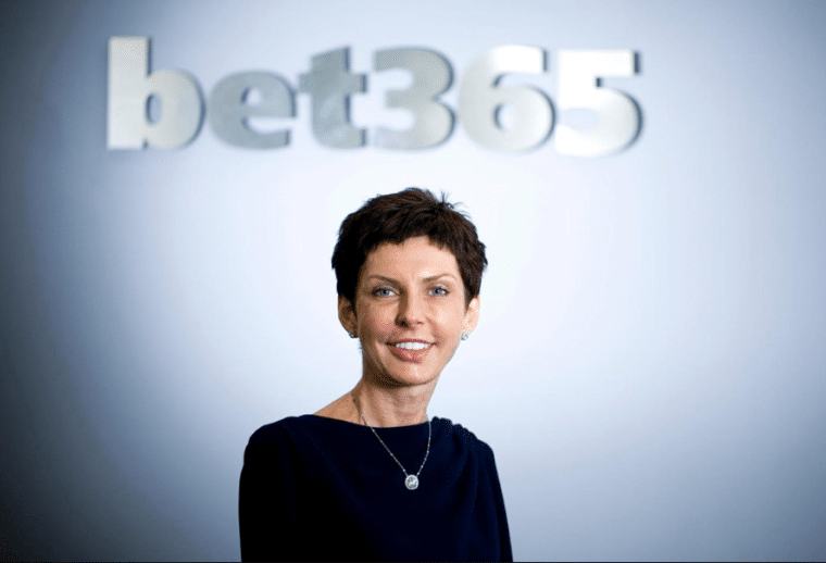 Denise Coates and Bet365 logo