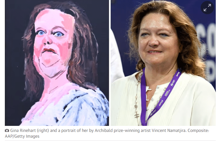 Gina Rinehart bad painting