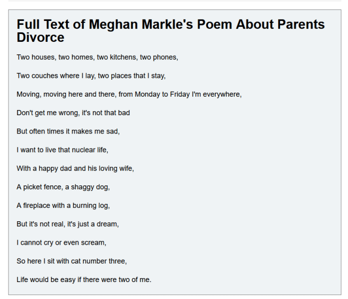 meghan markle poetry