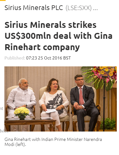 Gina Rinehart headline