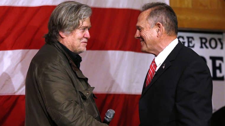 Steve Bannon with Roy Moore