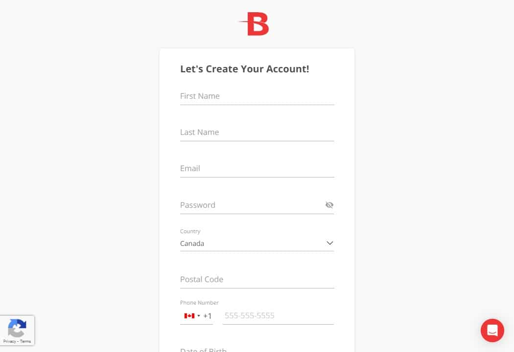 Create an account at BetOnline