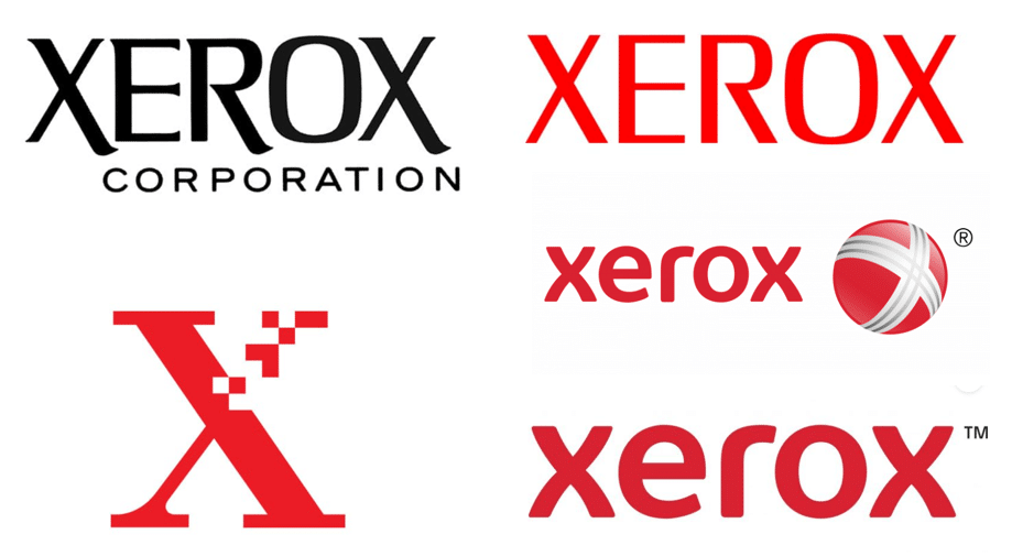 Modern Xerox logos