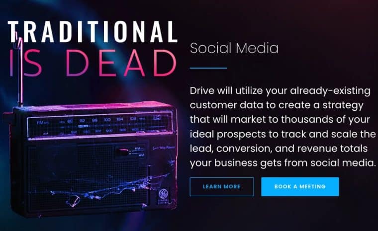 Drive Social Website screenshot