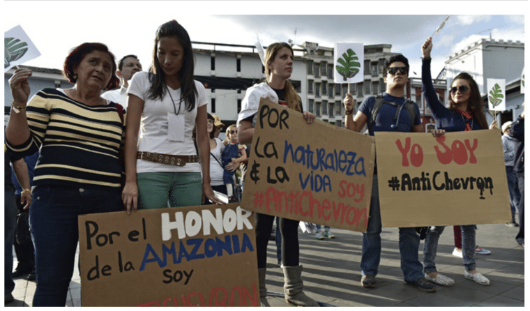 Ecuador Chevron protests