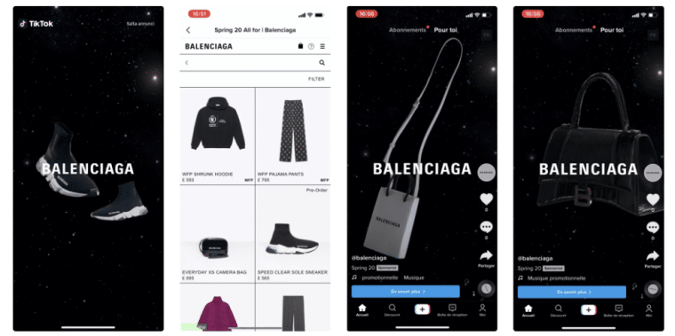 Balenciaga tiktok ads