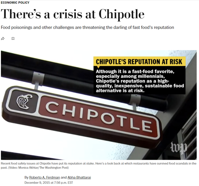 chipotle e coli crisis