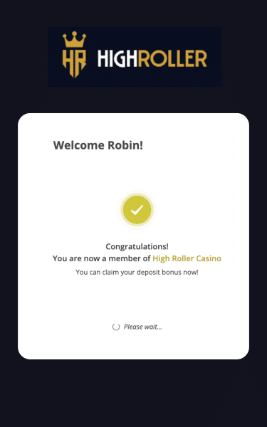 how to sign up at highroller casino