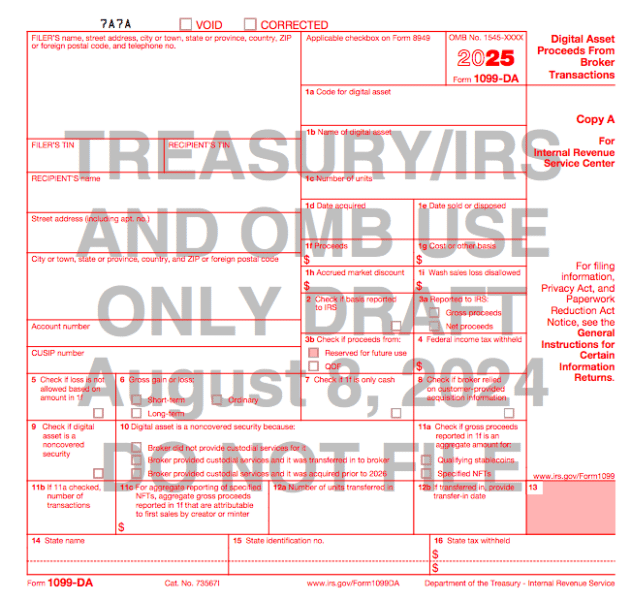 irs 1099-da form