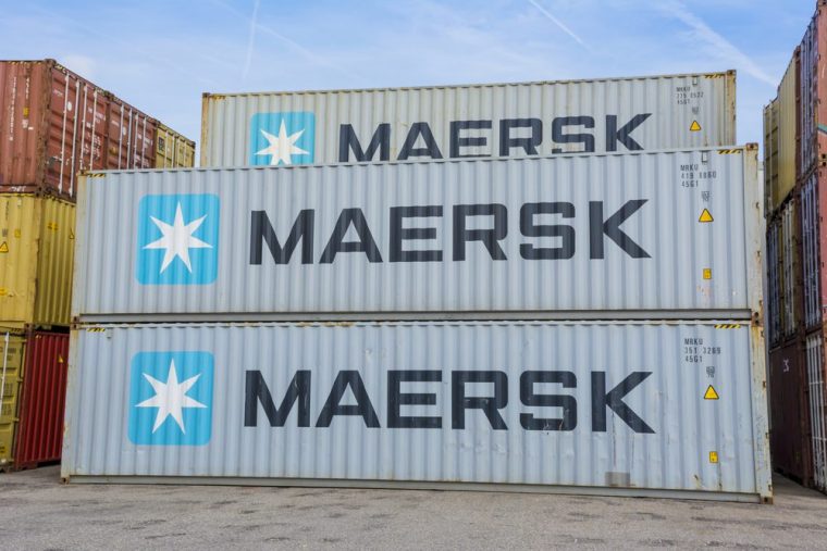 Maersk shipping containers