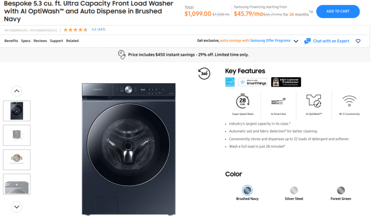 Samsung washing machine