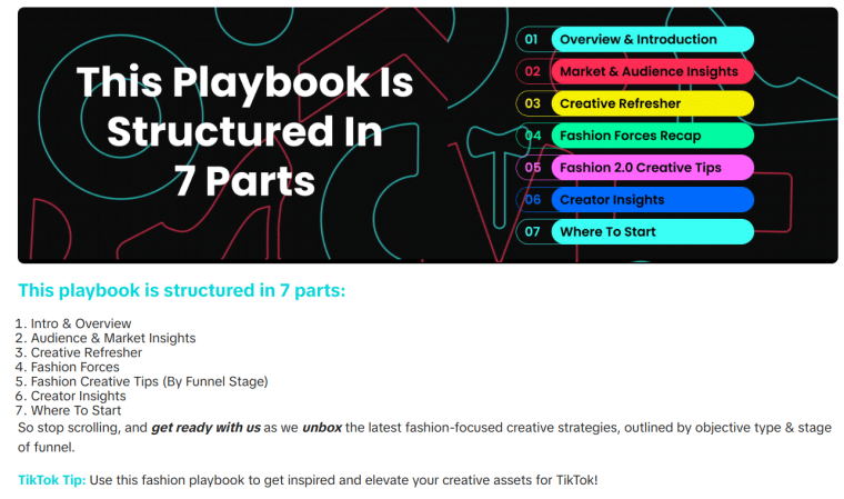 tiktok ad playbook