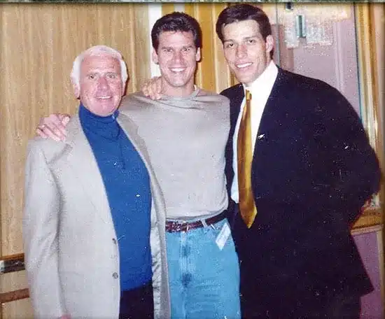 Tony Robbins as a young man