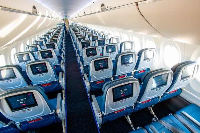 Interior of a Delta cabin