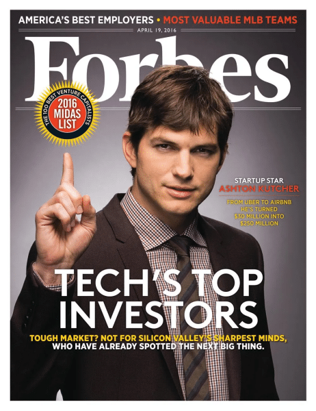 Ashton Kutcher on Forbes cover