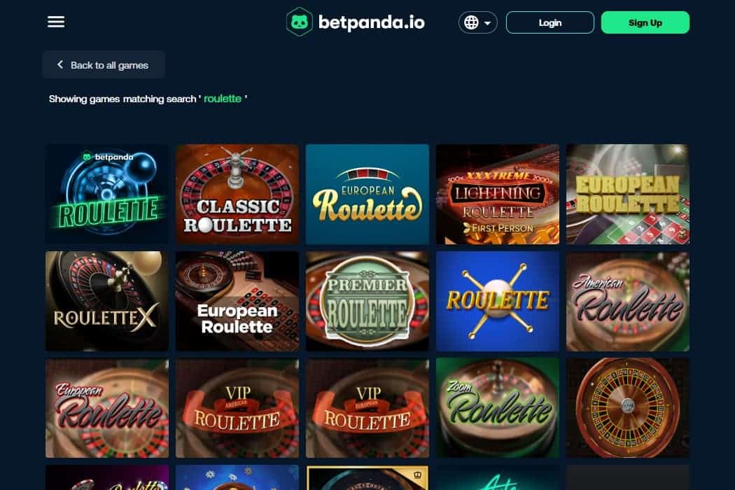 Bitcoin Roulette at BetPanda