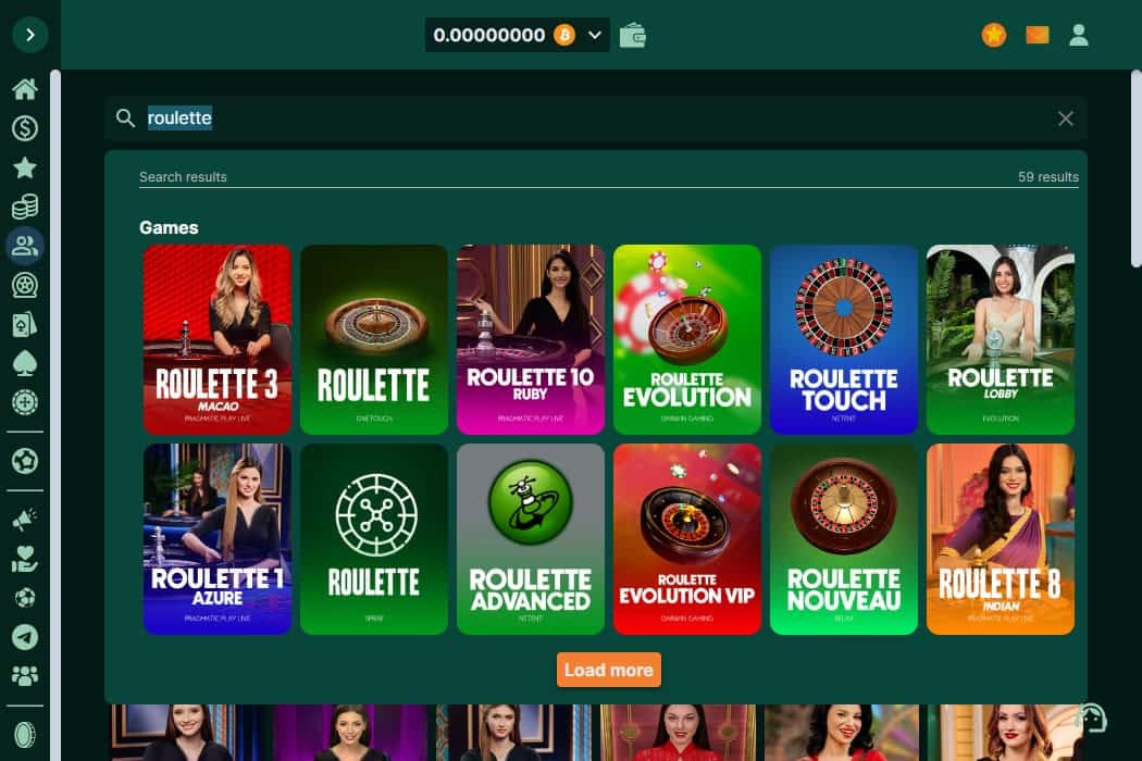 Live Bitcoin Roulette at TG.Casino